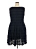 Max Studio Blue Casual Dress Size 2X - photo 2