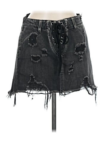 Signature 8 Denim Skirt (view 1)