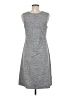 Eddie Bauer Solid Gray Casual Dress Size M - photo 2