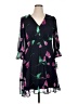 DKNY 100% Polyester Black Cocktail Dress Size 14 - photo 1