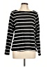 Old Navy 100% Cotton Stripes Black Long Sleeve Top Size L - photo 1