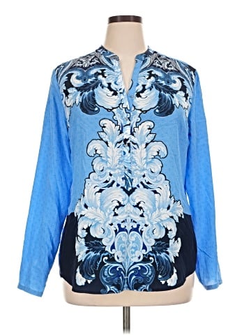 New York & Company Long Sleeve Blouse (view 1)