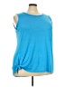 Cato Blue Sleeveless T-Shirt Size 24W - photo 1