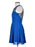 Sugar Lips Solid Blue Cocktail Dress Size S - photo 5
