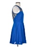 Sugar Lips Solid Blue Cocktail Dress Size S - photo 4