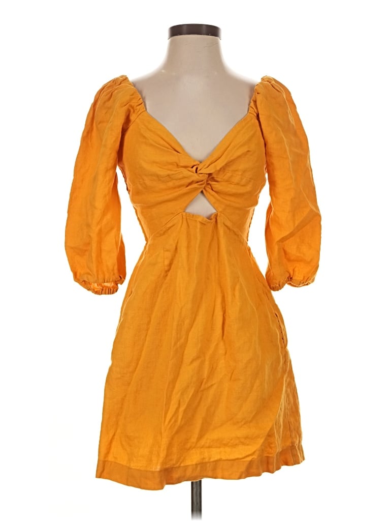 Pre-owned Loft Beach Cocktail Dress In Orange