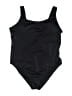 Decree Solid Black One Piece Swimsuit Size 2X - photo 1