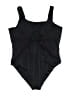 Decree Solid Black One Piece Swimsuit Size 2X - photo 2