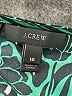 J.Crew 100% Polyester Green 3/4 Sleeve Blouse Size 16 - photo 7