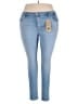 Levi's Solid Blue Jeans Size 18W - photo 1