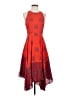 A.L.C. 100% Silk Paisley Red Cocktail Dress Size 4 - photo 1