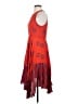 A.L.C. 100% Silk Paisley Red Cocktail Dress Size 4 - photo 5