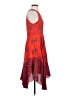 A.L.C. 100% Silk Paisley Red Cocktail Dress Size 4 - photo 4