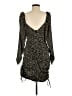 Lush 100% Polyester Floral Black Cocktail Dress Size M - photo 2