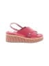 Clarks 100% Leather Red Wedges Size 10 - photo 1