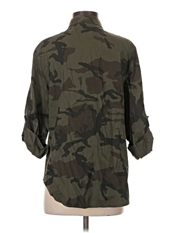 Elan 3/4 Sleeve Button-Down Shirt (view 2)