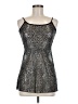 Belle Du Jour 100% Polyester Silver Sleeveless Top Size M - photo 1