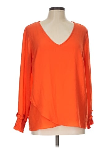 NY Collection Long Sleeve Blouse (view 1)