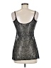 Belle Du Jour 100% Polyester Silver Sleeveless Top Size M - photo 2
