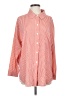 Glyder Stripes Orange Long Sleeve Button-Down Shirt Size S - photo 1