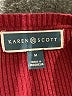 Karen Scott 100% Cotton Burgundy Pullover Sweater Size M - photo 7