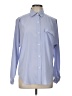 Chaus Solid Blue Long Sleeve Button-Down Shirt Size 10 - photo 1