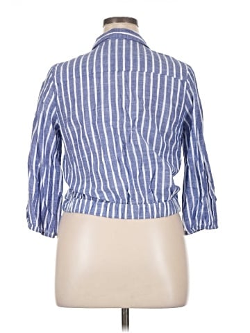 Haute Monde 3/4 Sleeve Button-Down Shirt (view 2)