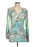 Cubism Teal Long Sleeve Blouse Size L - photo 1