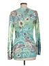 Cubism Teal Long Sleeve Blouse Size L - photo 2