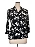 Coldwater Creek Black 3/4 Sleeve Blouse Size XL (petite) - photo 1