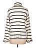 Zara Stripes Ivory Turtleneck Sweater Size L - photo 2