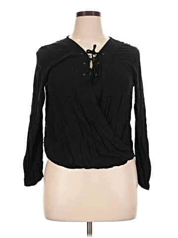 Mossimo Supply Co. Long Sleeve Blouse (view 1)