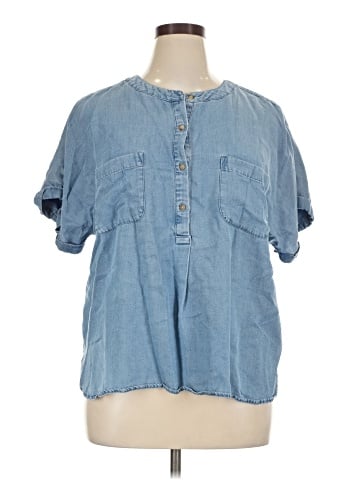 Ann Taylor LOFT Short Sleeve Blouse (view 1)