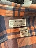 Crewcuts 100% Cotton Plaid Orange Long Sleeve Button-Down Shirt Size 4 - 5 - photo 3