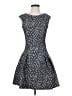 Zara Basic Graphic Gray Cocktail Dress Size S - photo 1