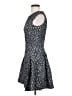 Zara Basic Graphic Gray Cocktail Dress Size S - photo 5