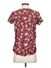 Hinge 100% Rayon Burgundy Short Sleeve Blouse Size S - photo 2