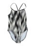 Nike Chevron-herringbone Gray One Piece Swimsuit Size 8 - photo 1