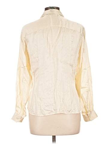 Lauren by Ralph Lauren Long Sleeve Silk Top (view 2)