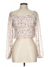 Love Tree 100% Polyester Floral Yellow Long Sleeve Blouse Size L - photo 1