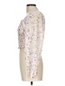 Love Tree 100% Polyester Floral Yellow Long Sleeve Blouse Size L - photo 5