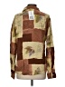 Robbie Bee Color Block Brown Long Sleeve Blouse Size S - photo 2