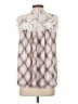 Ann Taylor LOFT 100% Polyester Ivory Sleeveless Blouse Size S - photo 2