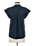 TRYB 100% Cotton Blue Short Sleeve Blouse Size S - photo 2