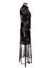 ALLSAINTS Graphic Floral Black Cocktail Dress Size 6 - photo 4