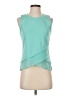 Sugar Lips 100% Polyester Teal Sleeveless T-Shirt Size S - photo 1