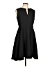Natori Solid Black Cocktail Dress Size 10 - photo 1