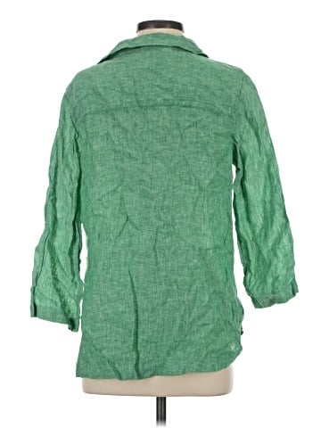 Isaac Mizrahi 3/4 Sleeve Button-Down Shirt (view 2)