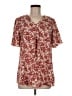 Anyally Red Short Sleeve Blouse Size M - photo 1
