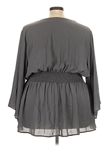 Torrid 3/4 Sleeve Blouse (view 2)